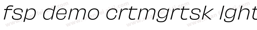 fsp demo crtmgrtsk lght字体转换